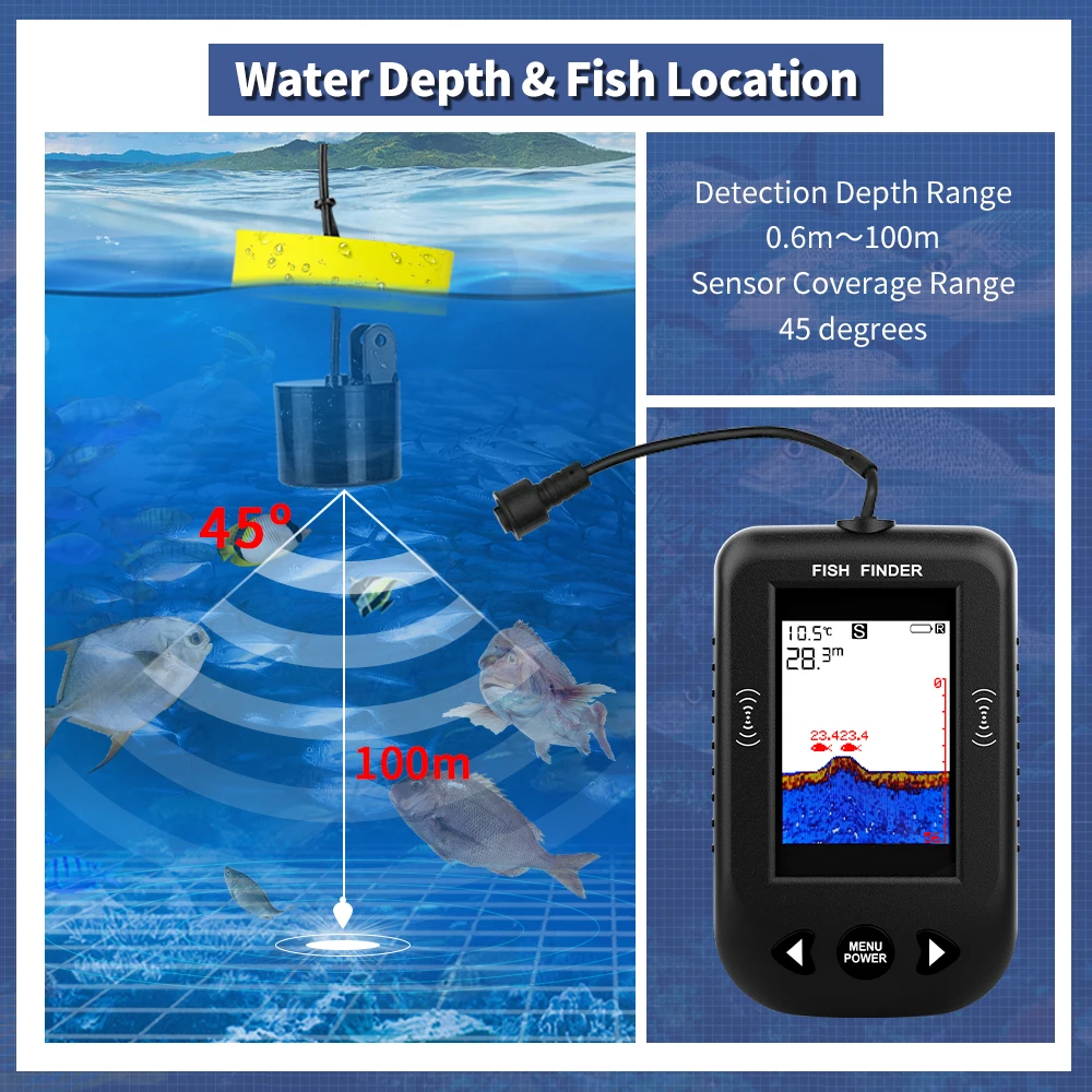 Erchang XF03 Balık Bulucular 4 - Fish Finder Portable incelemesi ve fiyatı