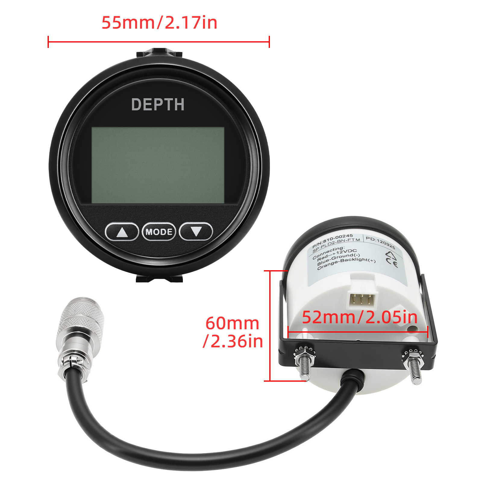 Yeni Derinlik Dedektörü 52mm/2 - Fishing Gps incelemesi ve fiyatı