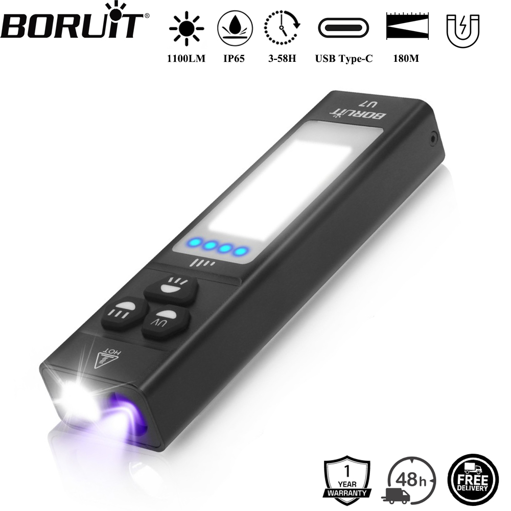 BORUiT U7 UV LED EDC El Feneri - Fishing Light incelemesi ve fiyatı